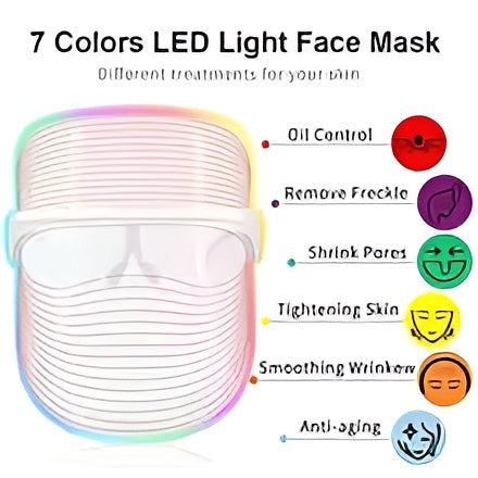 7-Color LED Light Therapy Mask – Skin Rejuvenation & Anti-Aging Beauty Solution